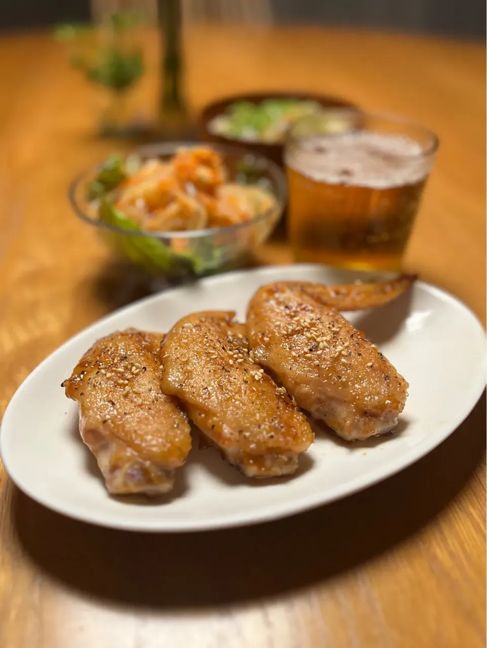 11/5の夕食　鶏手羽焼肉|yoneさん