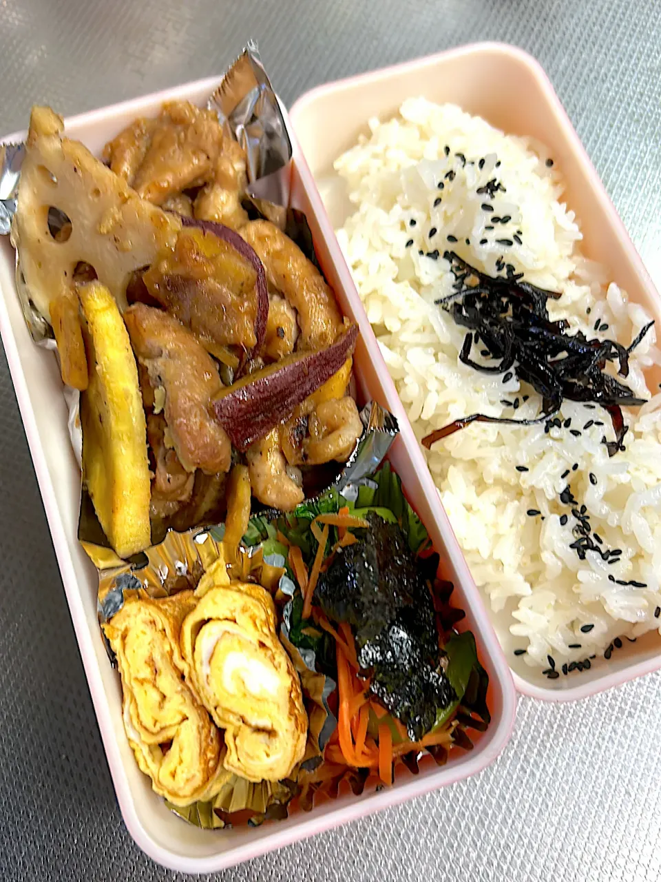 根菜炒め弁当|ぱんださん