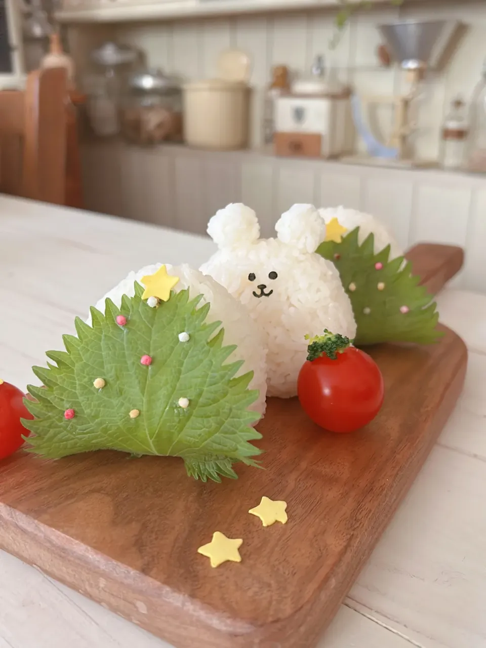 ツリーおにぎり🎄くまさんおにぎり🧸|party martyさん