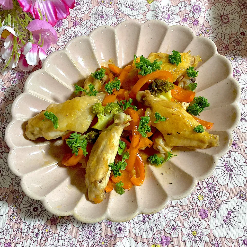 鶏手羽中のレモン醤油炒め🍋|ringonamaさん