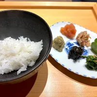 ⑩11月5日・［和食コース］・ご飯とご飯のお供😊✨（カマ焚きでご飯ツヤツヤ❣️）|山勝さん
