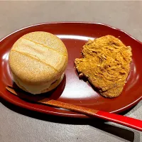 ⑪11月5日・［和食コース］・モナカ（中身不明）とわらび餅😊✨|山勝さん