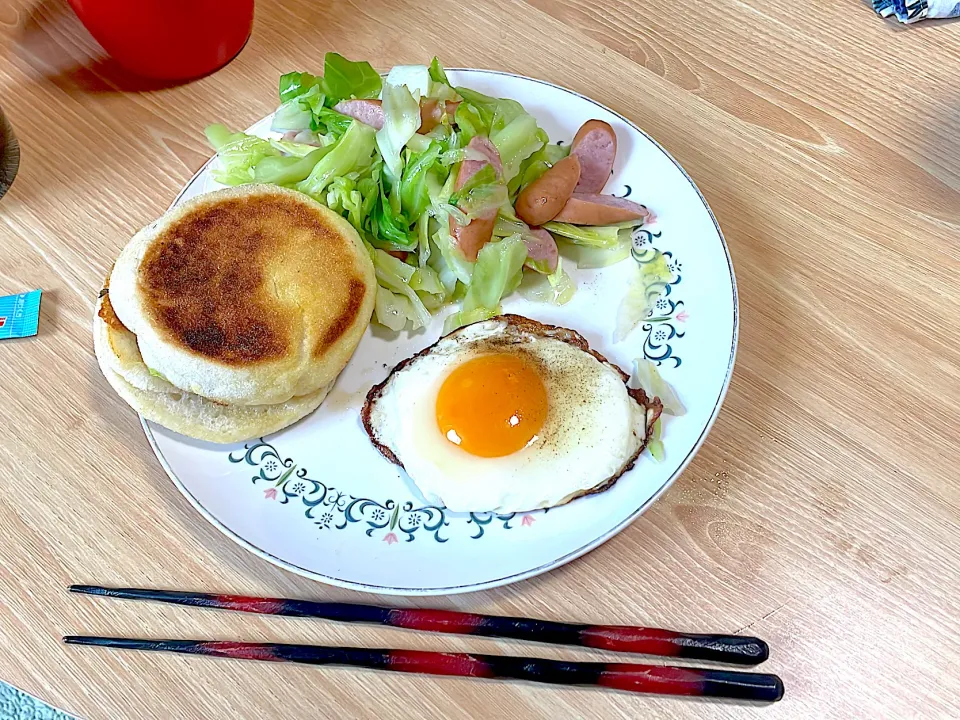 マラソン大会で休みの日の朝ごはん|ぽんぽこまめだ。さん