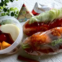 ＊0112. ホットドッグ🌭娘ちゃんの高校生弁当🍱＊|＊抹茶＊さん