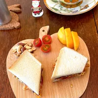 朝ごはん♯オムレツサンド|小松菜さん