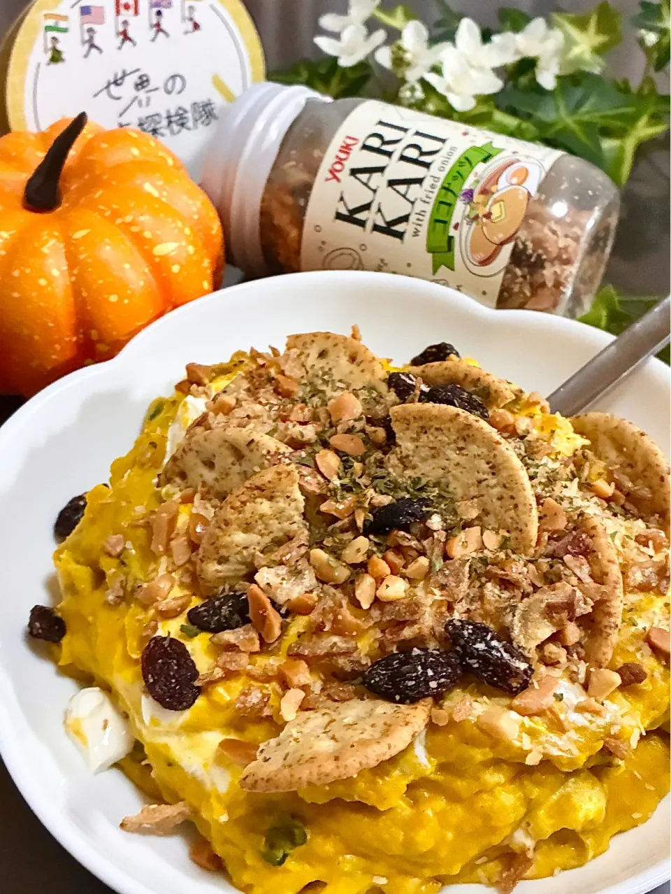 かぼちゃサラダ🎃|あやめもちもちさん