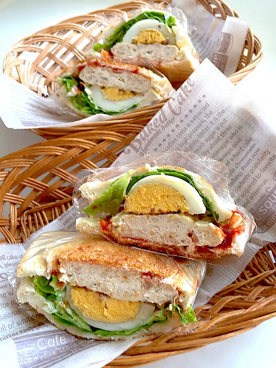 鶏ハンバーグのサンドイッチ|さっちゃんさん