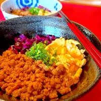 三色丼|おかちさん