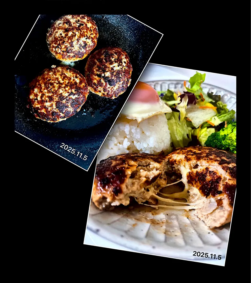 チーズinハンバーグ|オーロラさん