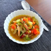 あったかコンソメスープ☀️|みーぬ | 毎食野菜を食べる家さん