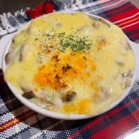 今夜はチキンときのこのドリア|めんちゃんさん