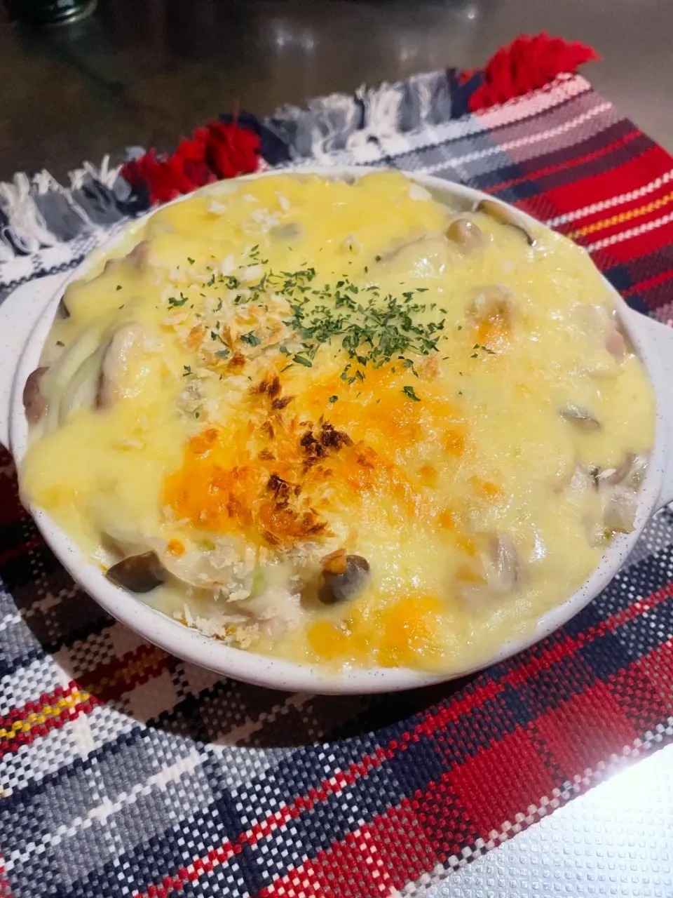 今夜はチキンときのこのドリア|めんちゃんさん