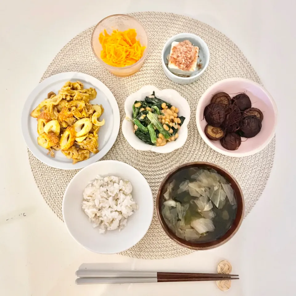 豚肉とちくわのカレー炒め|ranさん