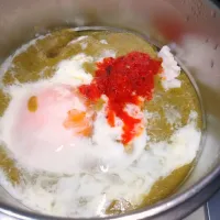 生タマゴ乗せ野菜粉砕甘口カレーライス|darkbaronさん