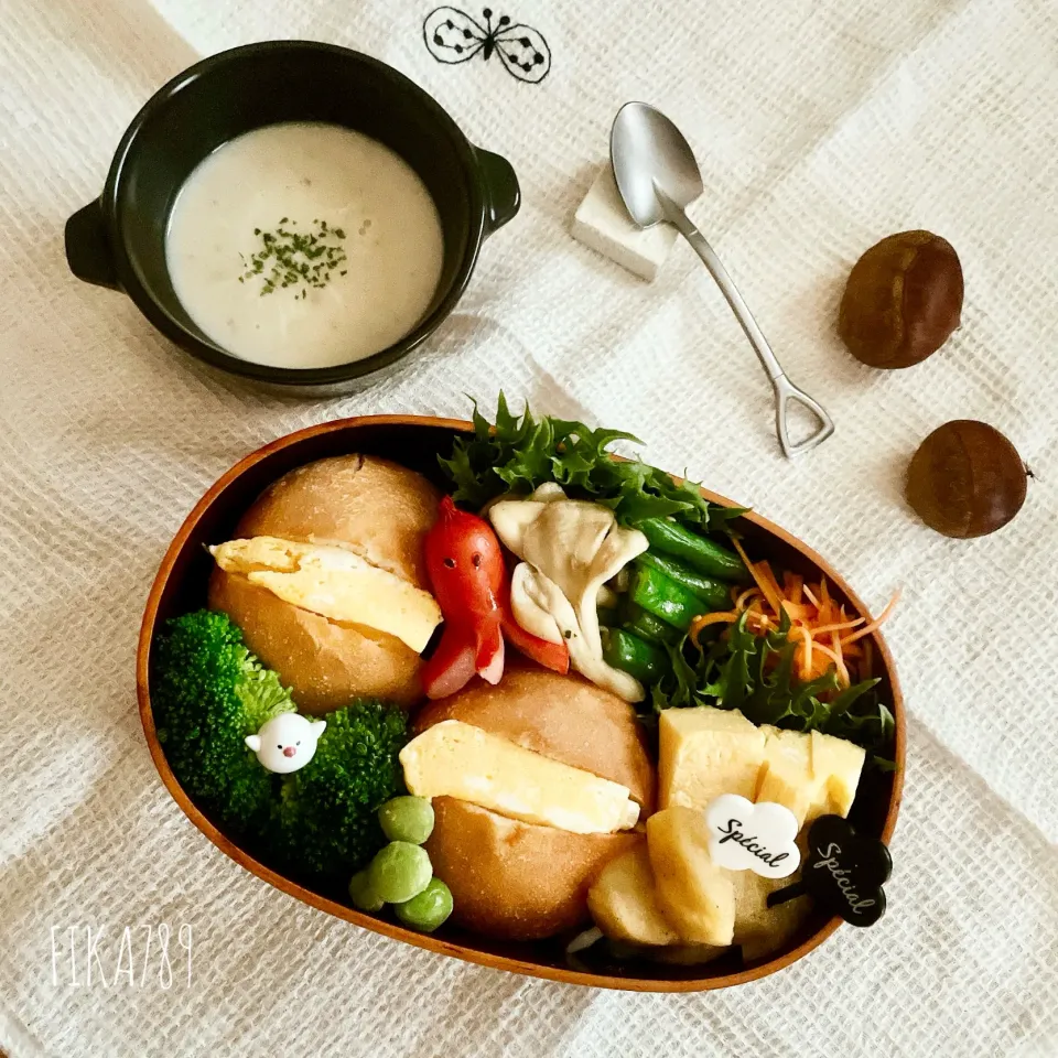 米粉のパンで　たまごサンド弁当|FIKA789さん