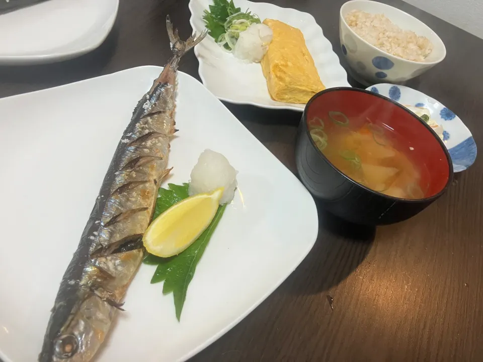 秋刀魚塩焼き、だし巻き玉子 他|tatsuponさん