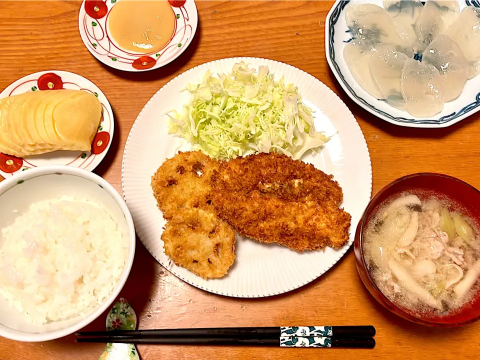 チキンかつ&刺身こんにゃく|マイさん