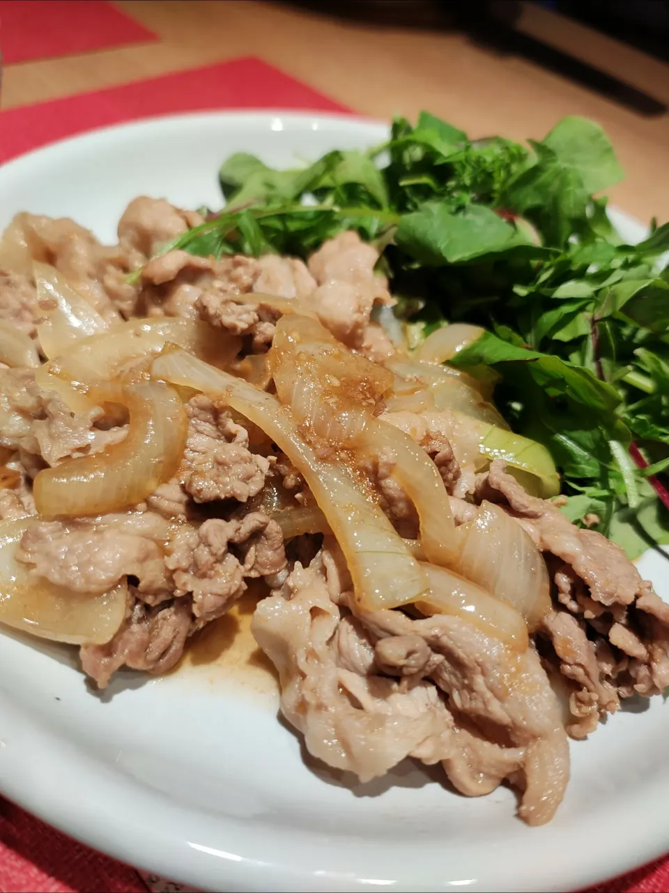 切り落とし豚肉の生姜焼き|としさん