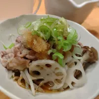 豚肉ともやしの大根おろしたっぷりせいろ蒸し|ともさん