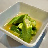 小松菜とおくらの煮浸し| ぎんさん