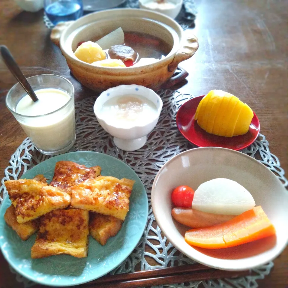 朝ごはん🌄！|まめころさん