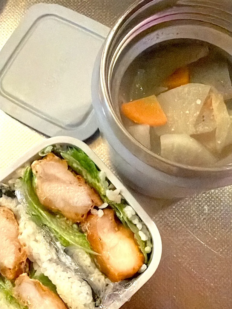 唐揚げのおにぎらず|ぽんさん