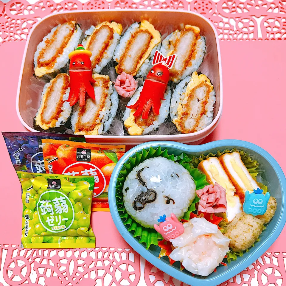 ソースカツ丼風おにぎらずお弁当🍱|miyurumoさん