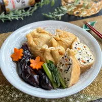 豆腐と鶏ひきの袋煮|ゆーこどんさん