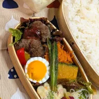 本日のお弁当〜ハンバーグ弁当|f.1125beさん