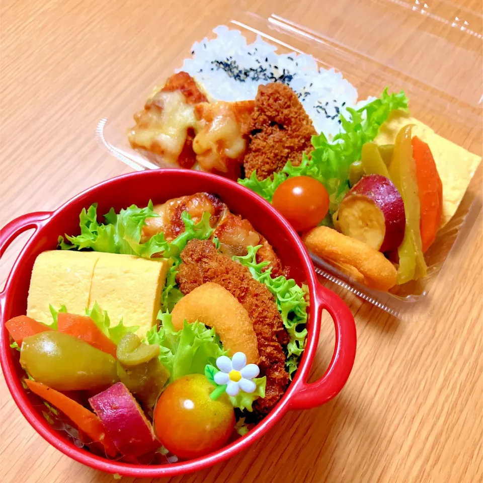 夫と次女のお弁当🍱🍙|シズソラさん