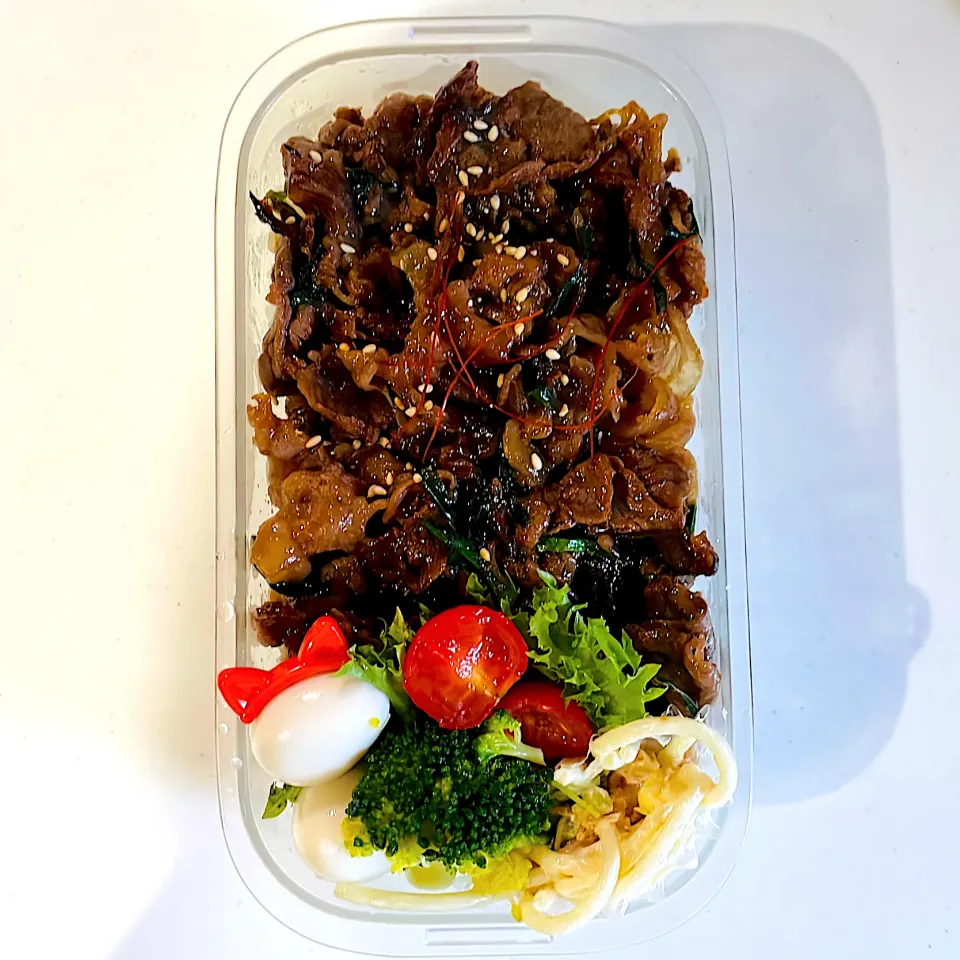 焼肉丼弁当🍙|アキさん