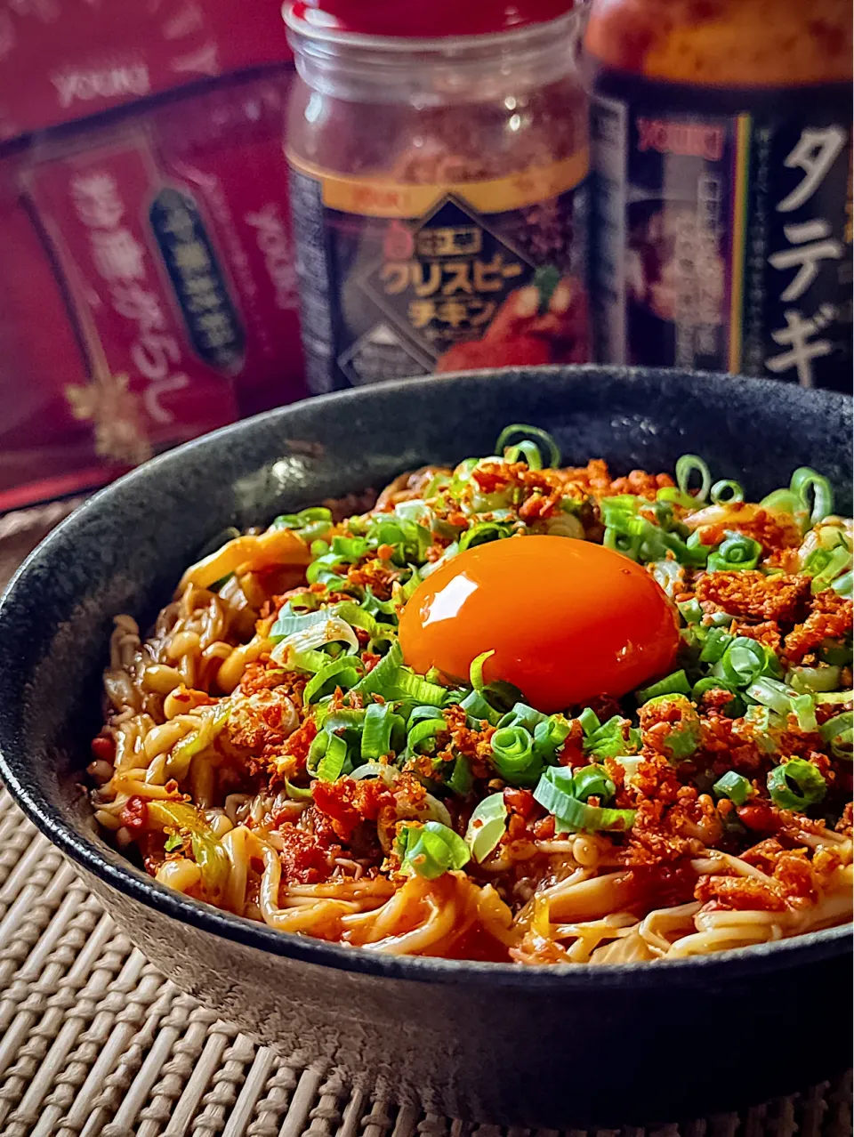 🇹🇼背徳の台湾まぜそば風えのきユッケ🇰🇷|にゃんぺこさん