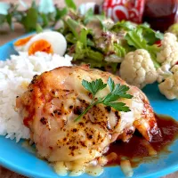 トマト&チーズ⭐︎チキンソテー