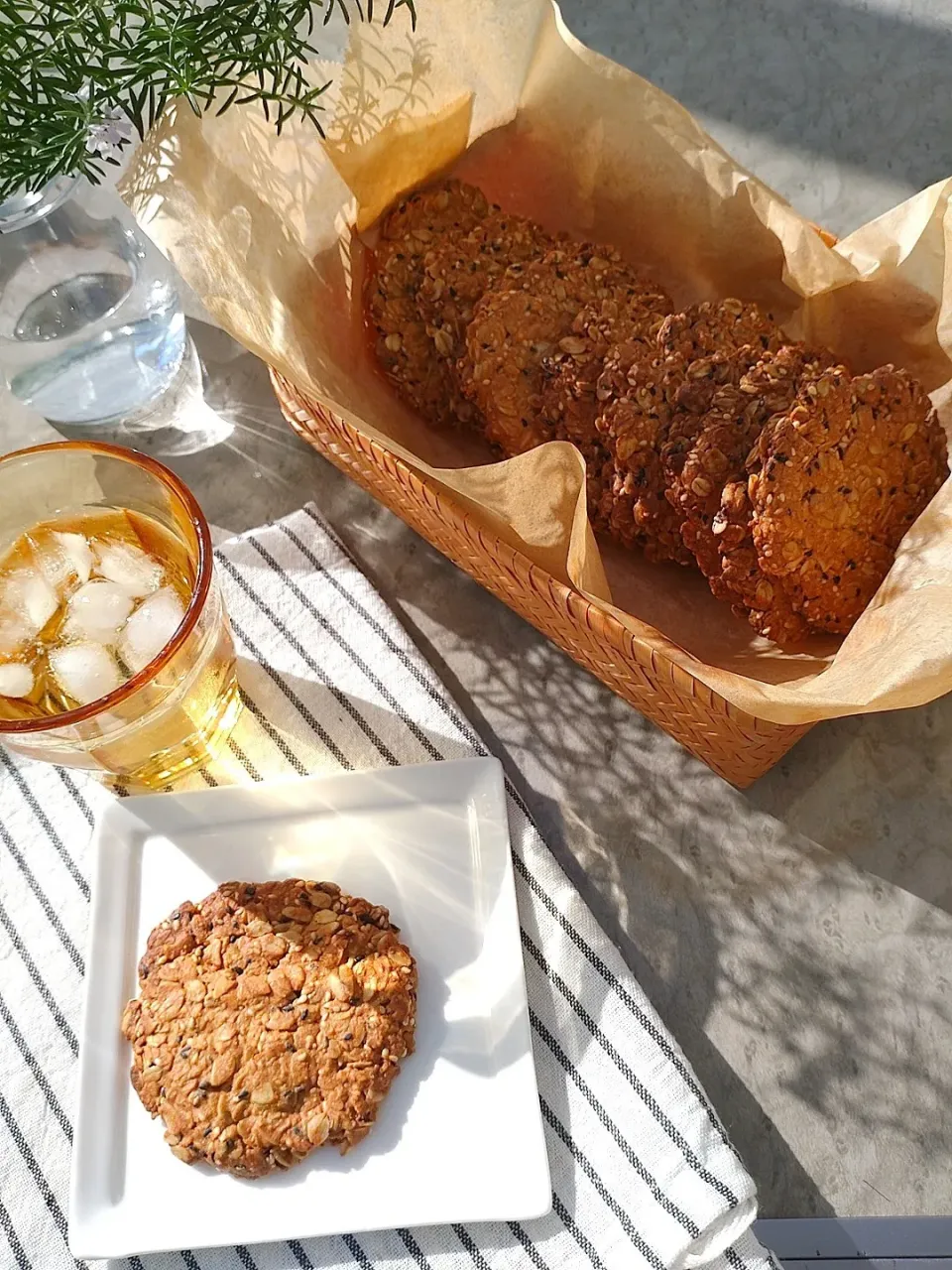 【きな粉×ごま】オートミールクッキー|みりさん