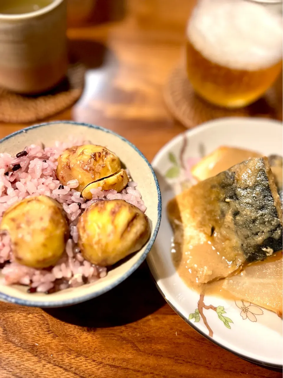 栗ご飯と鯖味噌大根|アッコ✨さん