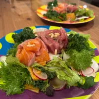 【実家の柿】 蕪と柿のカルパッチョ|愛さん