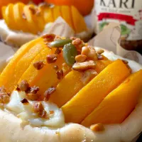 柿とクリチのカリカリ4種のナッツパン|9421beruさん