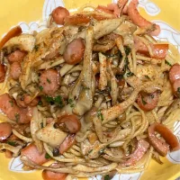 きのこの和風スパゲティ|ちーずまにあさん