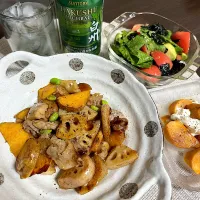 11/7晩酌：豚と蓮根さつまいもの甘辛炒め| ななみんさん