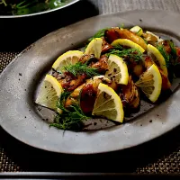 かおるさんの料理 牡蠣のソテー　黒酢しょうゆ