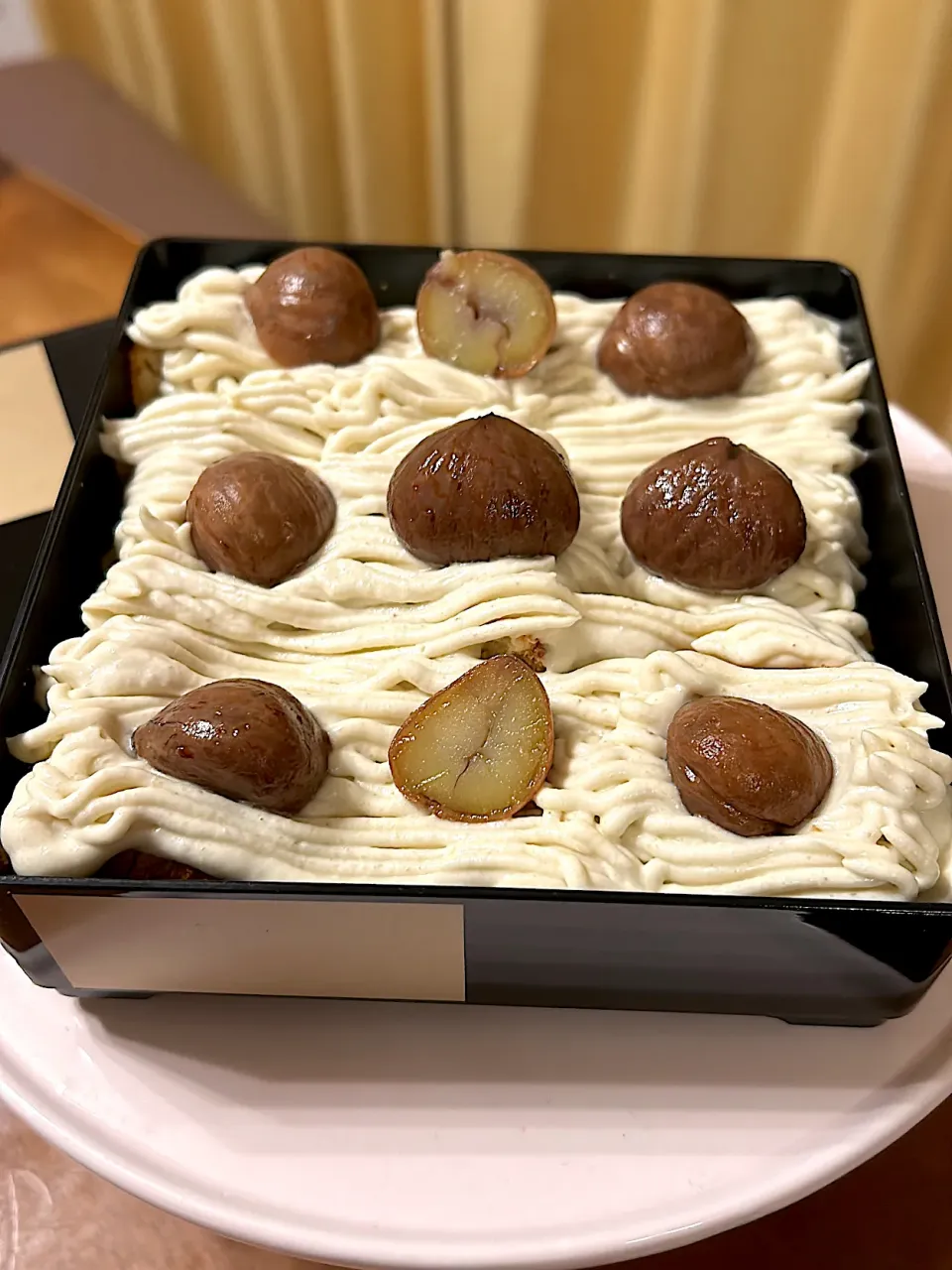 北海道産の栗🌰でモンブランケーキ|chii4さん