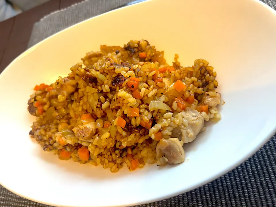 鶏カレーピラフ|きなこさん