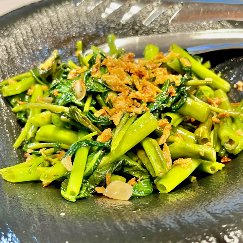 空芯菜のにんにく炒め|ぎんさん