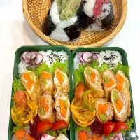 2025,11,08 なんや今日はオレンジお弁当さん🍱か？お弁当さん笑|kayoo_ch517♡3太郎1姫２モル♡81line Maさん