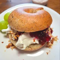 ひとり朝ごはん🥯ベーグル