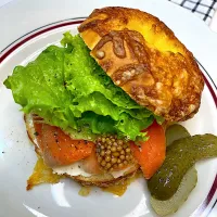 チーズベーグルサンド|satominさん