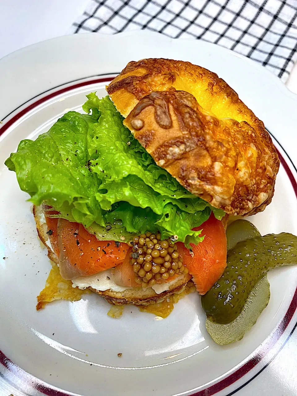 チーズベーグルサンド|satominさん