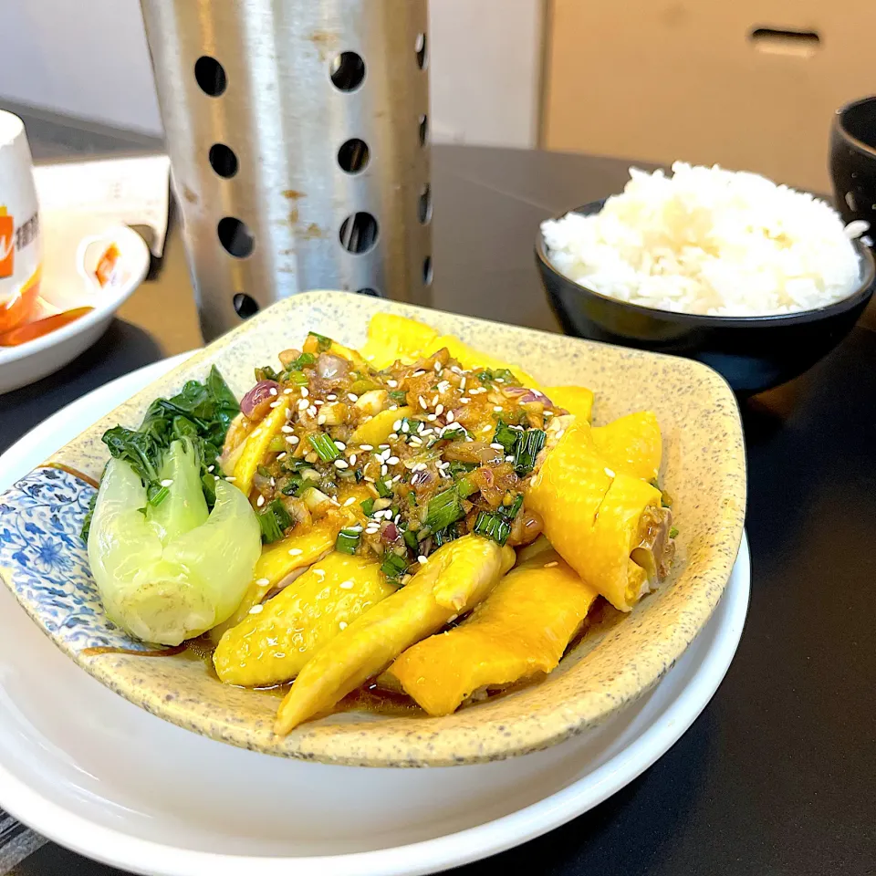 蔥油雞飯|skyblueさん