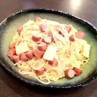 モッツァレラのせカルボナーラ|Rieさん