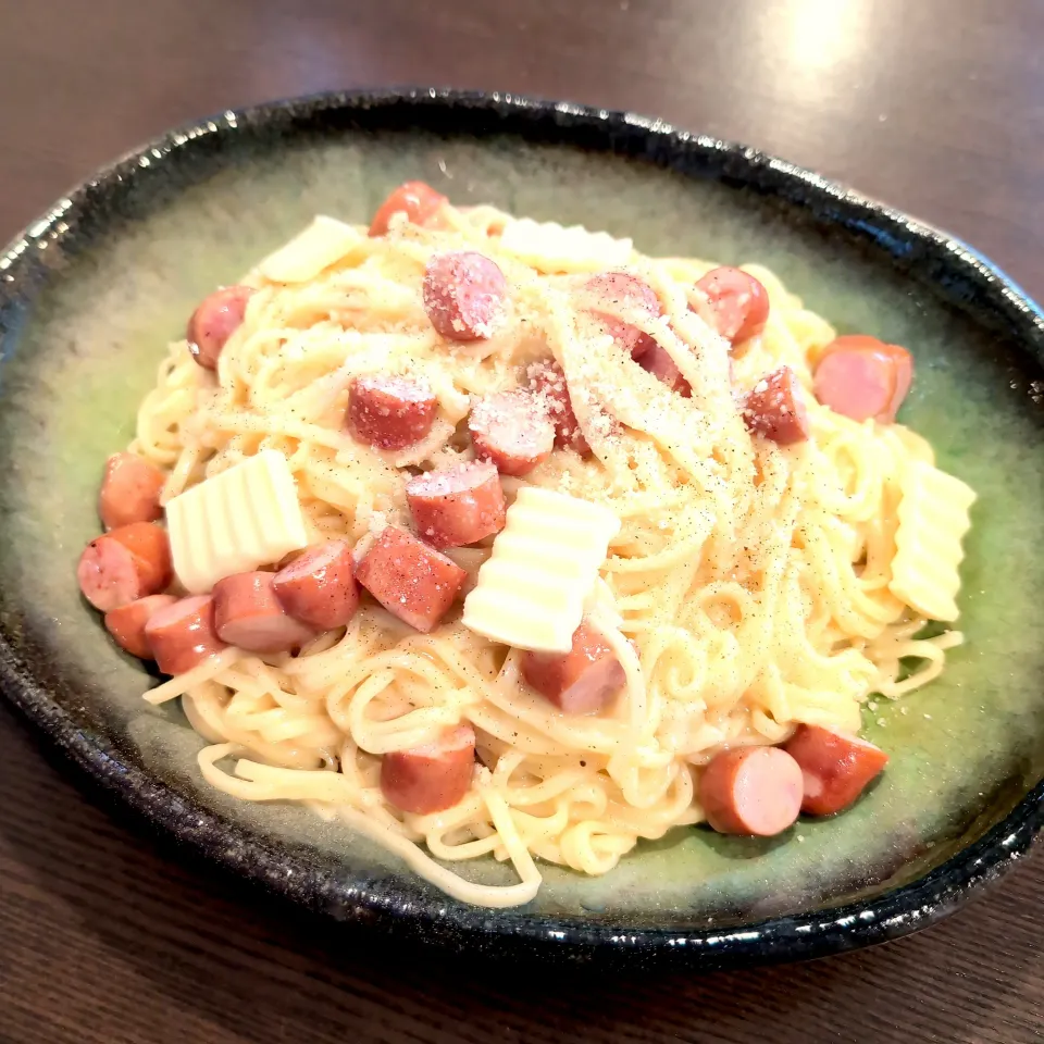 モッツァレラのせカルボナーラ|Rieさん